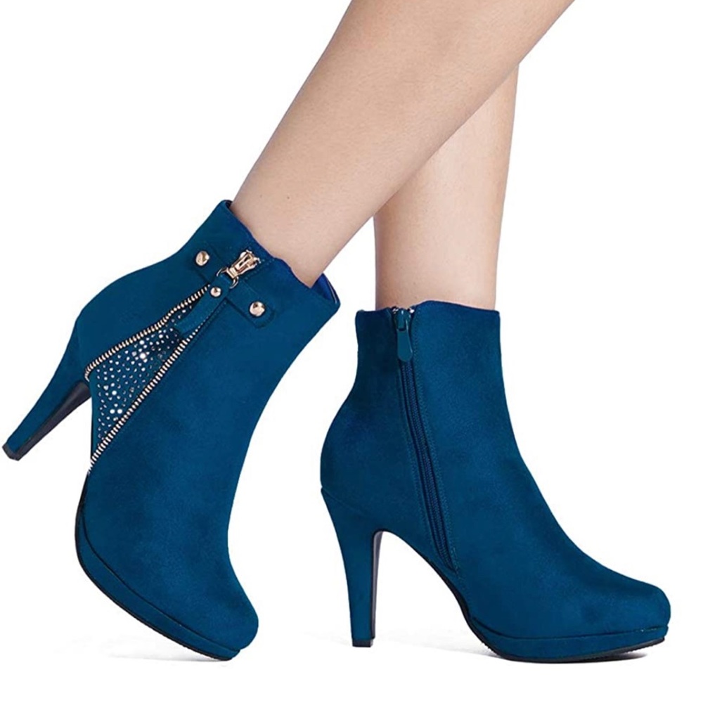 Women's Platform High Heel Ankle Booties